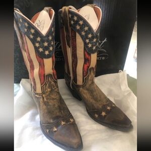 Dan Post American flag leather boots size 8.5